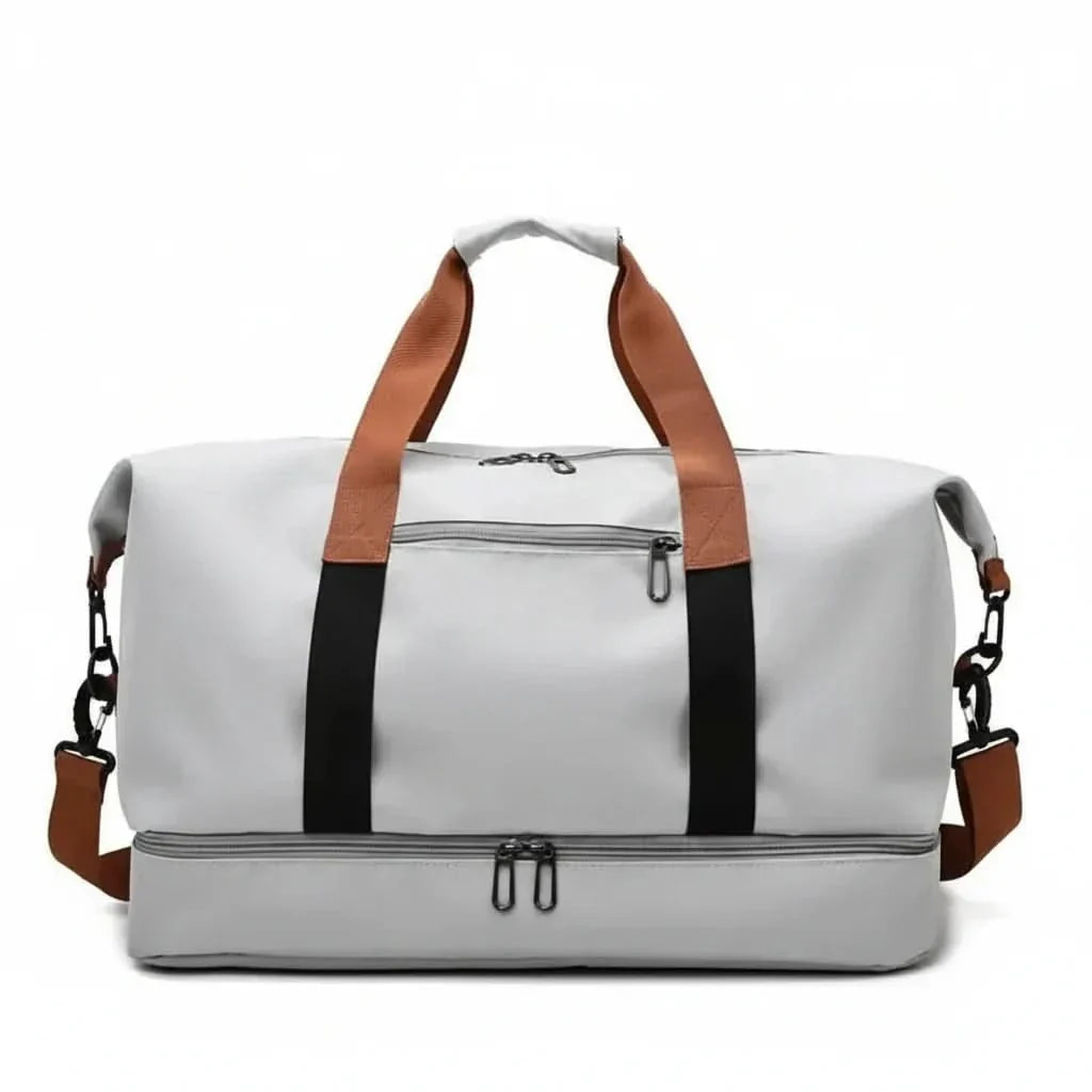 Weekender Duffel with Separate Shoe Pocket and Wet Gear Storage for Training, Sports and Travel