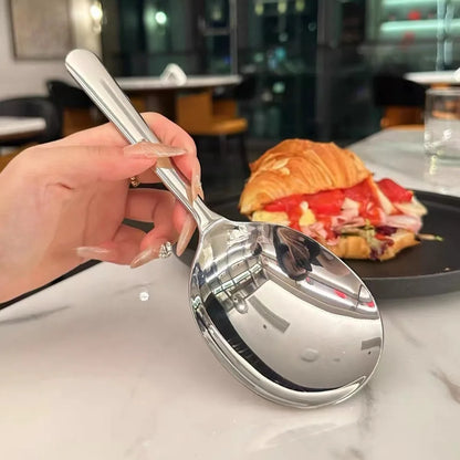 SERVORA – Stainless Steel Serving Spoon Strainer