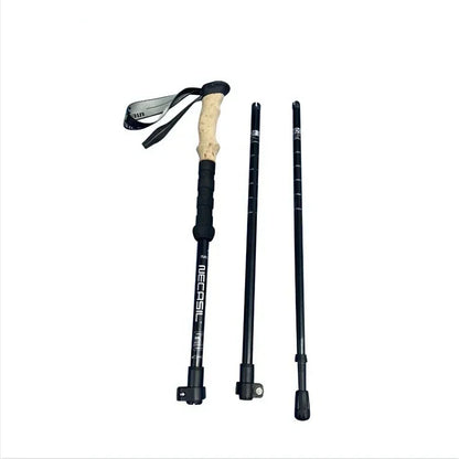 Collapsible Hiking Poles | Lightweight Trekking Support with Adjustable Length | Comfortable Grip for Enhanced Stability