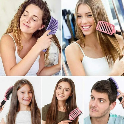 Detangling Hairbrush for Wet & Dry Hair – Pain-Free Knot Removal for All Hair Types