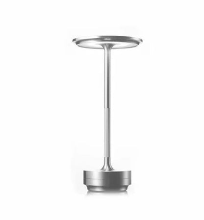 Rechargeable LED Table Lamp Touch Control 4 Brightness Levels Waterproof IP66 Metal Portable Battery Operated for Bedroom Living Room