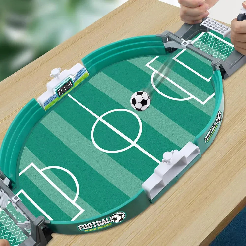 Desktop Foosball Set Compact Family Action Game for Kids & Adults Recreation Room Fun