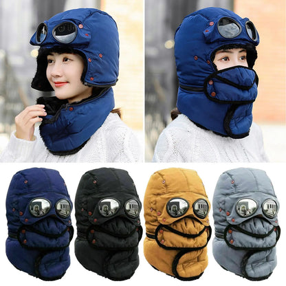 Bonnet thermique avec protection faciale coupe-vent