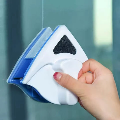 Double-Sided Window Cleaning Tool with Magnetic Lock for Streak-Free Glass Inside & Out | Home & High-Rise Use