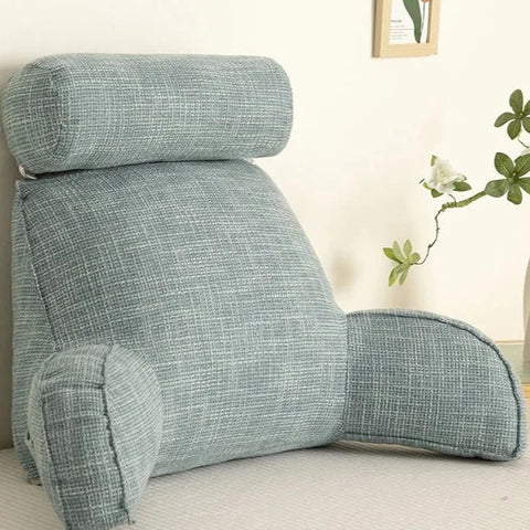Comfort Haven | Lumbar Support Pillow with Adjustable Headrest & Armrests | Back Cushion for Relief from Back Pain
