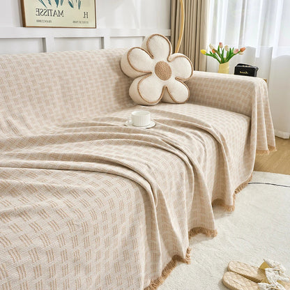 Housse de canapé réversible pour grands modèles – Lavable en machine, douce et protection pour dossier haut