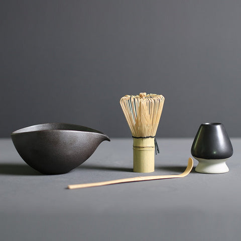 Artisan Matcha Set | Traditional Matcha Tea Set with Bamboo Whisk & Ceramic Bowl for Authentic Tea Experience