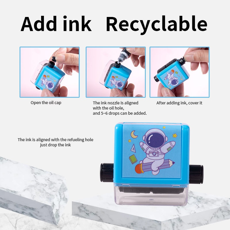 Handheld Arithmetic Stamp Roller for Kids Elementary School Homework Practice & Learning
