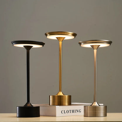 Rechargeable Cordless Table Lamp with Touch Control & 3 Brightness Levels for Bedroom Nightstand Desk Reading Living Room