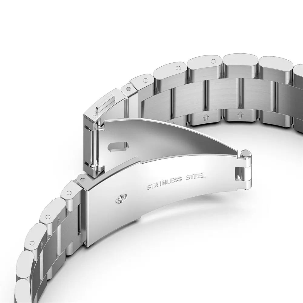 Stainless Steel Watch Band for Samsung Galaxy Watch 4 & 5 – Quick-Release Metal Strap with Adjustable Links, Compatible with 40mm 44mm