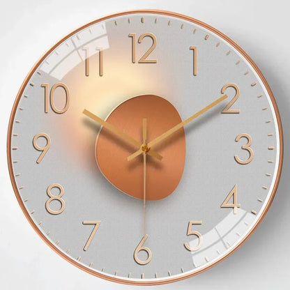 QuietAura Clock - Wall Clock - Classic Style - Silent Timekeeping