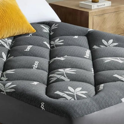Eco Comfort | Surmatelas en viscose de bambou avec sur-matelas intégré | Grand bonnet pour un confort et un soutien optimaux