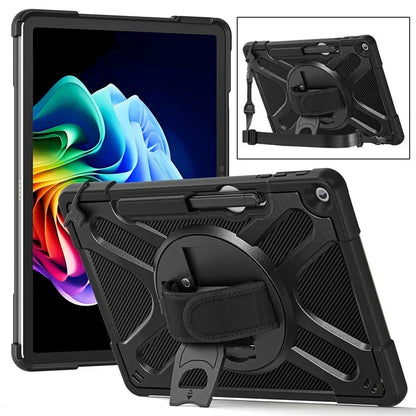 Rotating Protective Case for Microsoft Surface Pro 12 with Hand Strap & Kickstand – Black or Clear