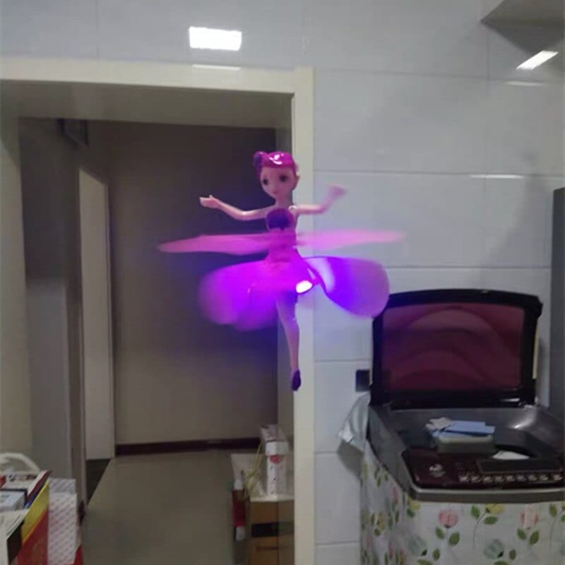 Flying Fairy Doll – Hand-Controlled Hovering Toy with Light-Up Wings for Girls & Boys – Interactive Flight Play
