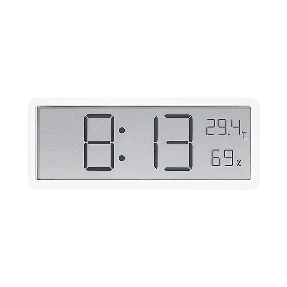 Horloge murale numérique LED avec affichage de la température et de l'humidité – Design moderne pour la maison et le bureau