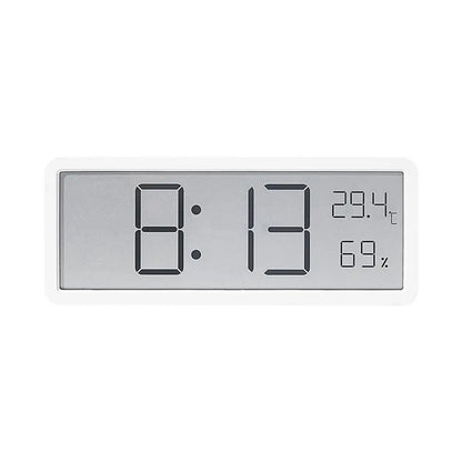 Horloge murale numérique LED avec affichage de la température et de l'humidité – Design moderne pour la maison et le bureau