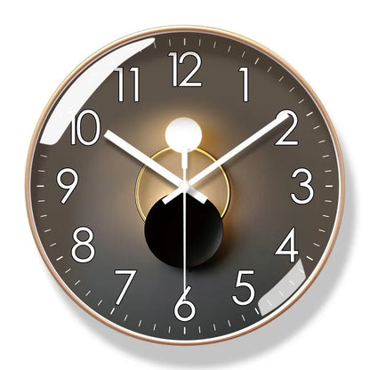Modern Silent Wall Clock – Non-Ticking Quartz Movement – Sleek Minimalist Design for Living Room, Bedroom & Office Decor