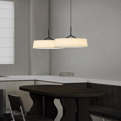 Suspension luminaire LED en métal de 46 cm de diamètre avec cordon ajustable pour comptoir de cuisine et coin repas