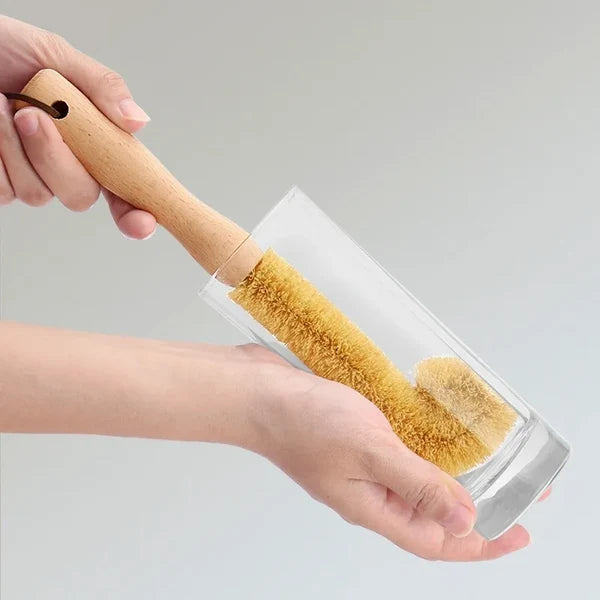 COIRLIVA – Natural Coir Kitchen Cleaning Brush for Deep Scrubbing