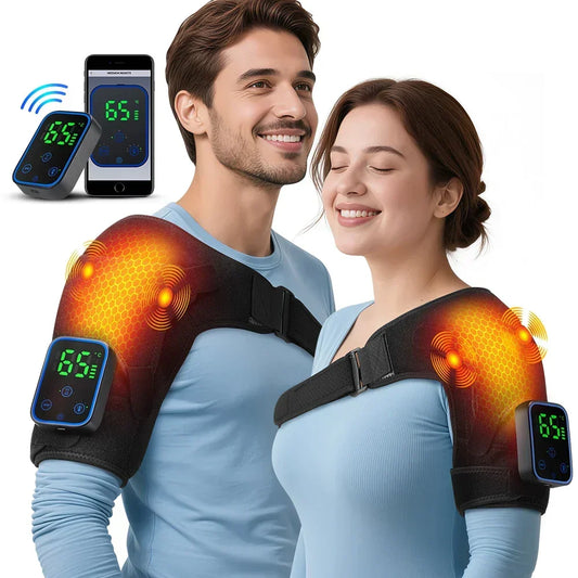 3-in-1 Heated Joint Therapy Massager for Shoulder, Elbow & Knee with App Control & Vibration