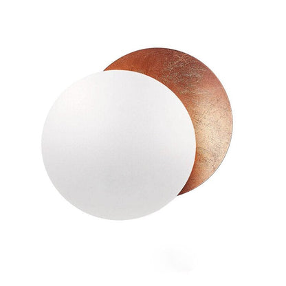 Modern Eclipse Shadow Wall Sconce LED Light White Gold Copper Black Indoor Ambient Lighting for Living Room Bedroom Hallway Reading Nook
