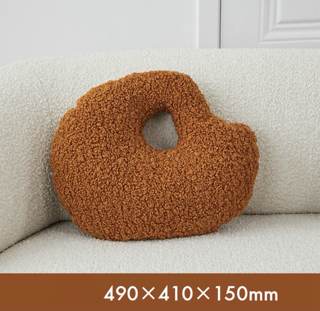 Fluffy Pebble Floor Cushions in Stone Shape | Plush Pillows for Home Decor