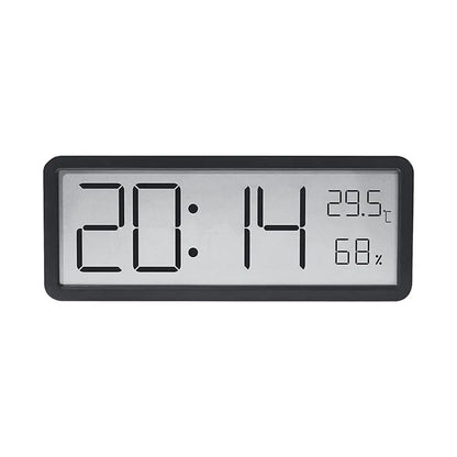 Horloge murale numérique LED avec affichage de la température et de l'humidité – Design moderne pour la maison et le bureau