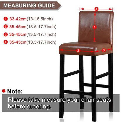 Housse de tabouret de bar Sable - Tissu extensible universel, design élégant