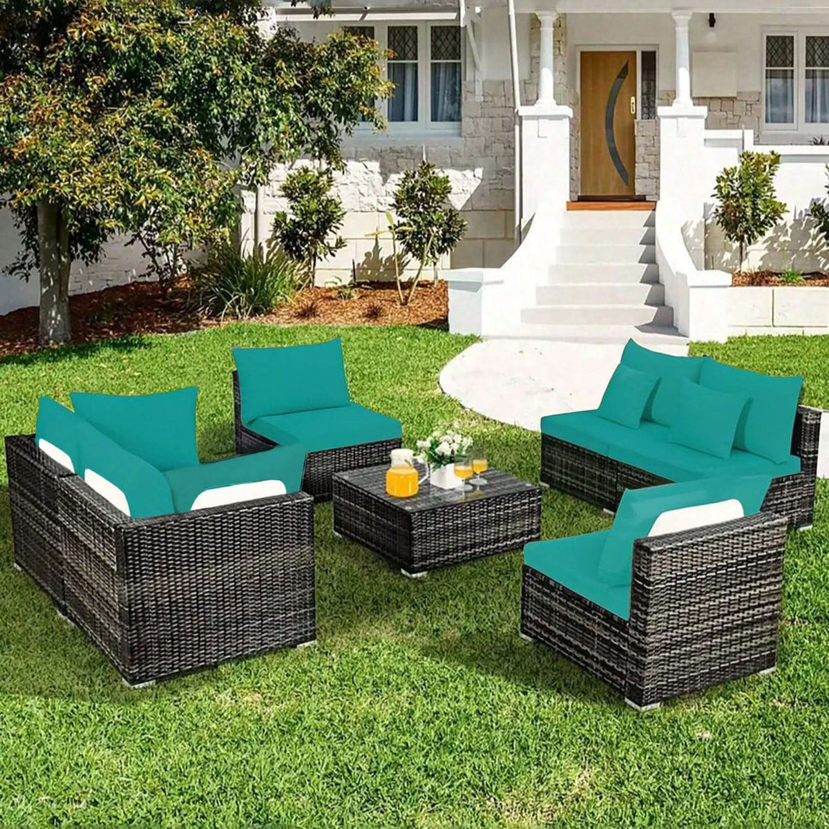PALMFLOW – Housses de coussin antidérapantes pour la protection des meubles de jardin
