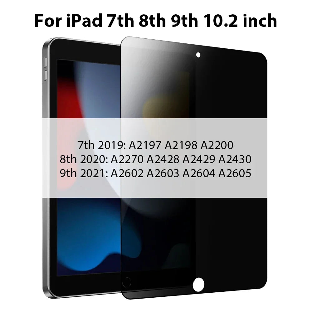 Anti-Spy Tempered Glass iPad Shield – Privacy Viewing Angle Control Screen Guard