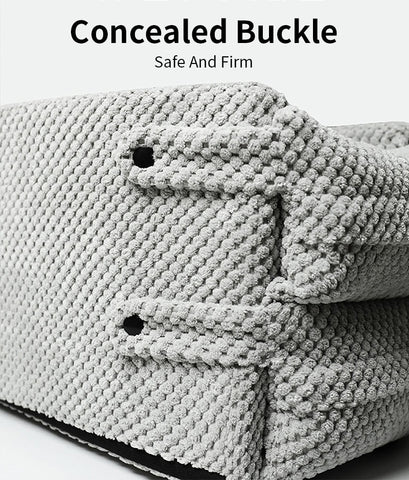 Sac de transport pour voiture, caisse de transport pour petits chiens et chats, siège auto pour console centrale avec sangle de sécurité