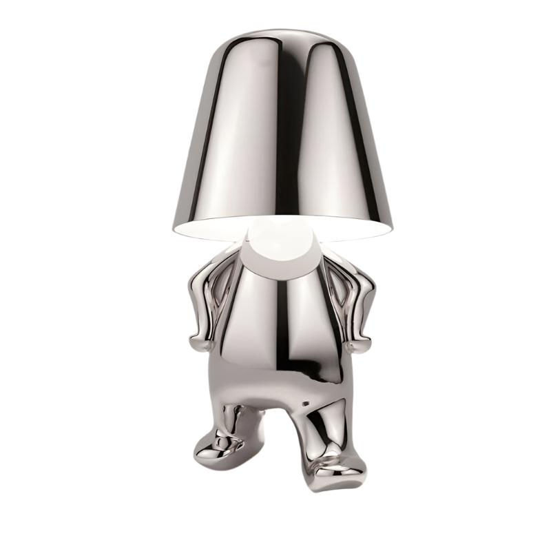Lampe de bureau LED sans fil avec variateur tactile – Lampe de chevet rechargeable pour chambre à coucher, 23 cm de haut, éclairage d'ambiance portable à lumière chaude avec USB-C