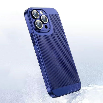 Coque de protection pour iPhone avec cadre métallique – Étui transparent et fin avec protection d'appareil photo et découpes précises pour une protection quotidienne contre les chutes