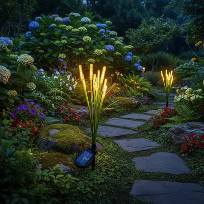 REEDLIVA – Lampes solaires roseaux pour décoration paysagère extérieure