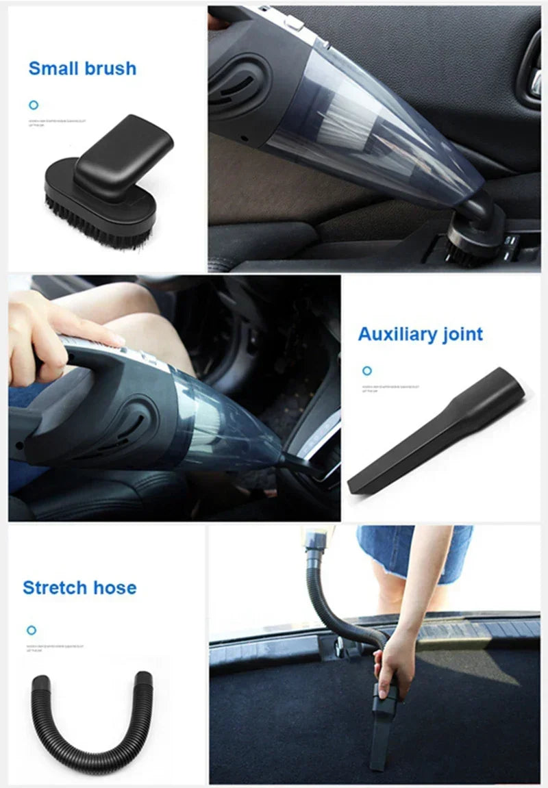 Cordless Handheld Vacuum Cleaner 120W Cyclonic Suction Rechargeable Battery 30 Min Runtime for Home Car Upholstery Pet Hair