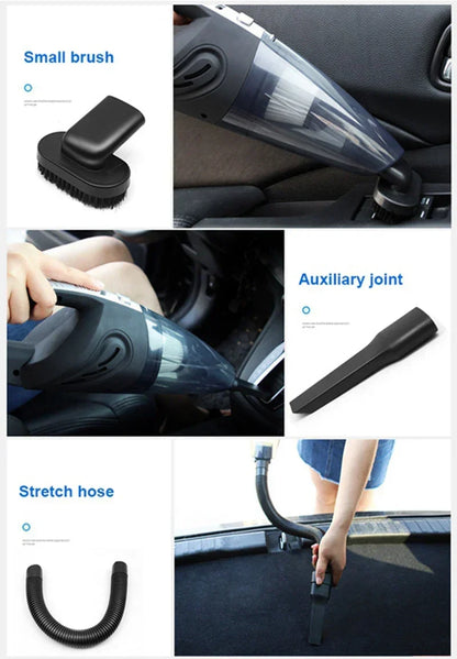 Cordless Handheld Vacuum Cleaner 120W Cyclonic Suction Rechargeable Battery 30 Min Runtime for Home Car Upholstery Pet Hair