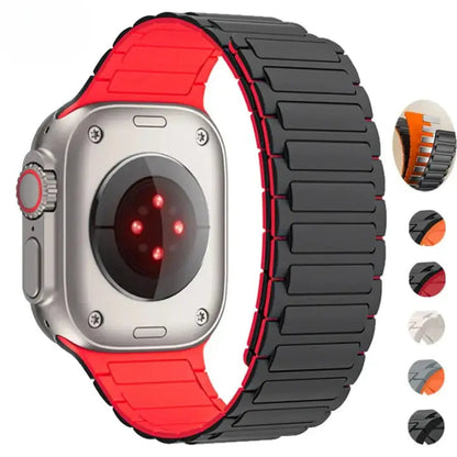 Stretchy Magnetic Sport Watch Strap with Quick-Adjust Fit for 38/40/41mm & 42/44/45/46/49mm Smartwatch Models