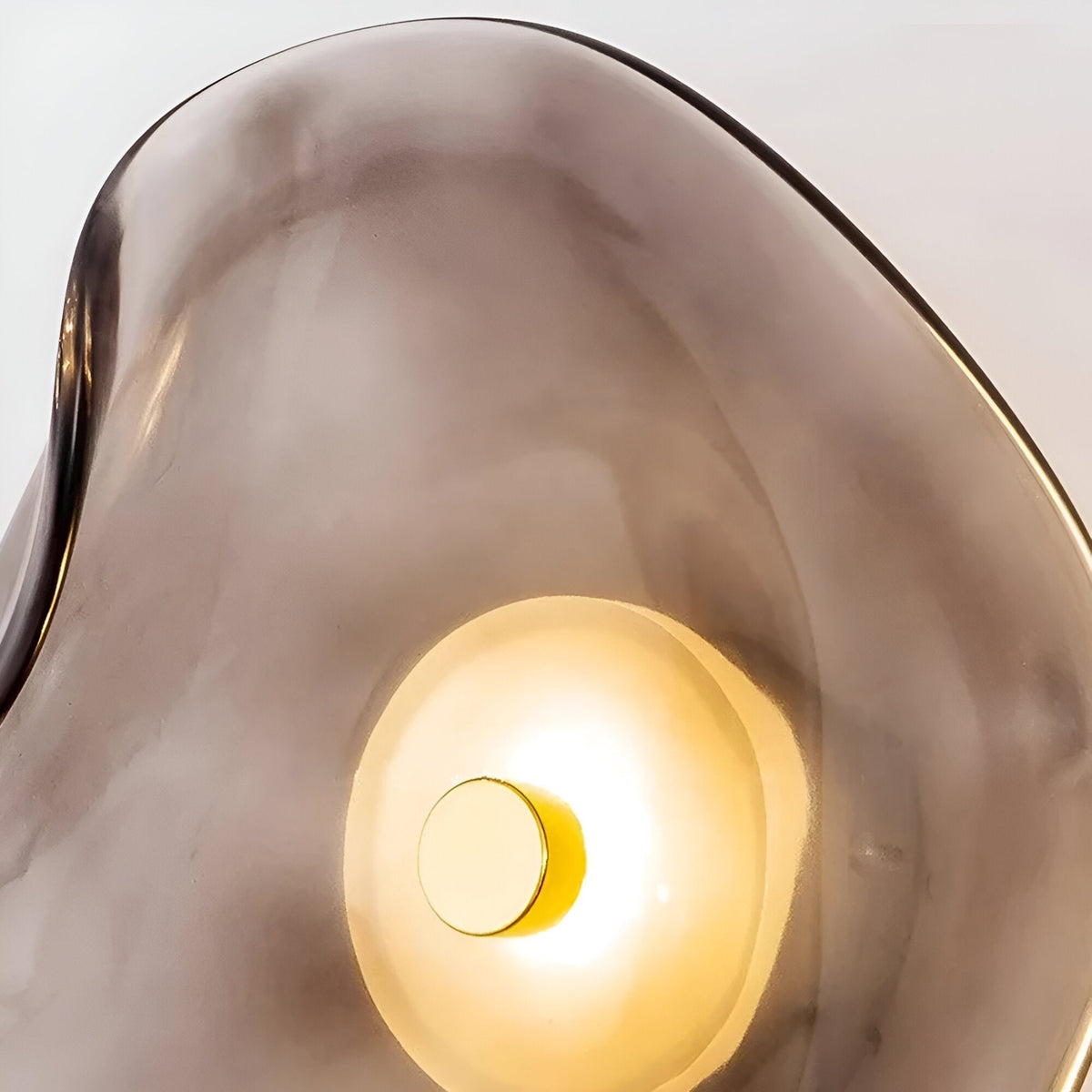 Applique murale en verre incurvé avec éclairage LED blanc chaud vers le haut et vers le bas pour chambre, salon, couloir, éclairage d'accentuation intérieur moderne, 10 pouces, verre trempé