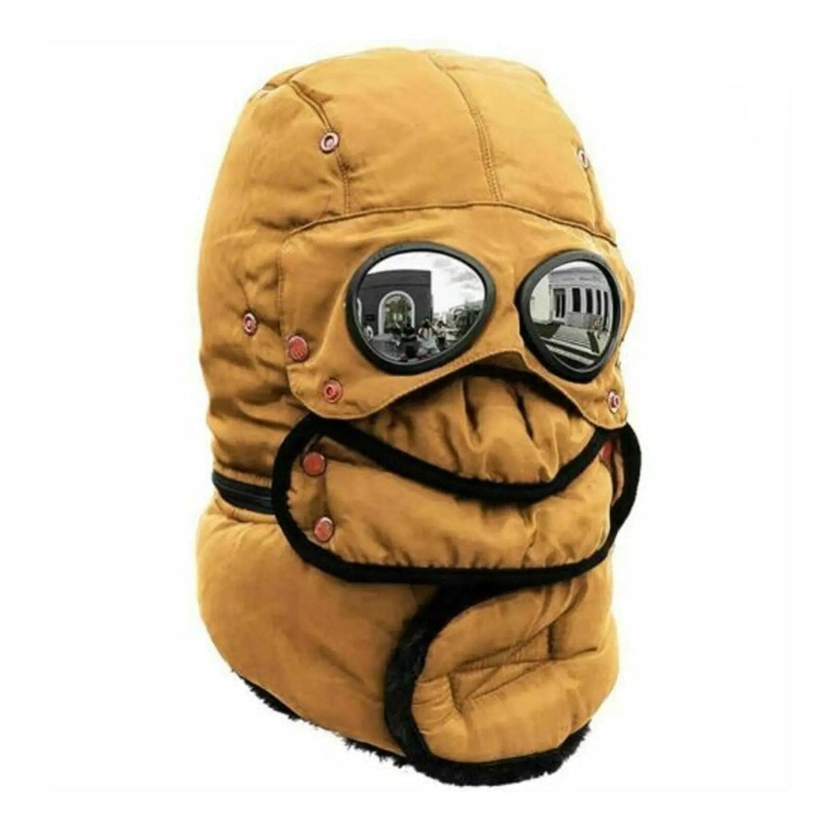 Bonnet thermique avec protection faciale coupe-vent