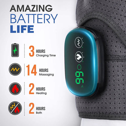 Heated Shoulder Brace with Adjustable Warmth & Vibration | Ergonomic Support for Daily Relief