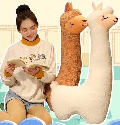 ALPACUDDLE – Peluche en alpaga douce, oreiller de sommeil pour le confort des enfants et la décoration de la chambre