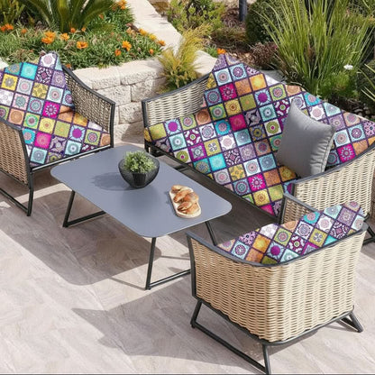TROPICFLOW – Housses de coussins tropicaux d'extérieur pour canapés de terrasse