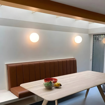 Applique sphérique avec abat-jour finition mate pour pièces de taille moyenne – Douille E27 – Design minimaliste moderne pour chambres, entrées et salons