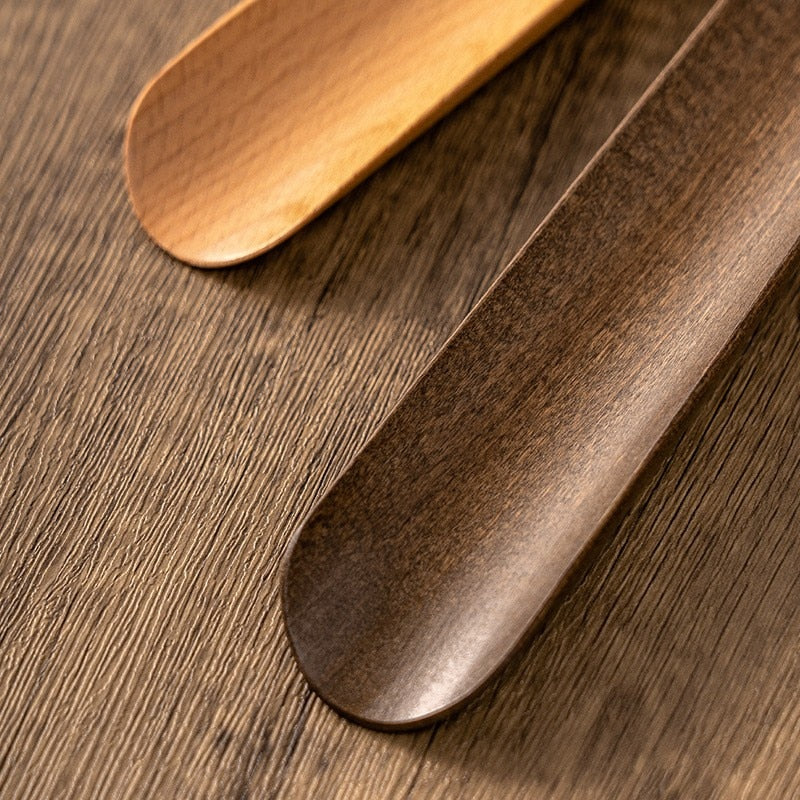Long-Handle Magnetic Shoehorn with Wall Mount Beech Wood 20-Inch Entryway Shoe Helper for Adults Seniors Easy Storage Hallway Mudroom Closet