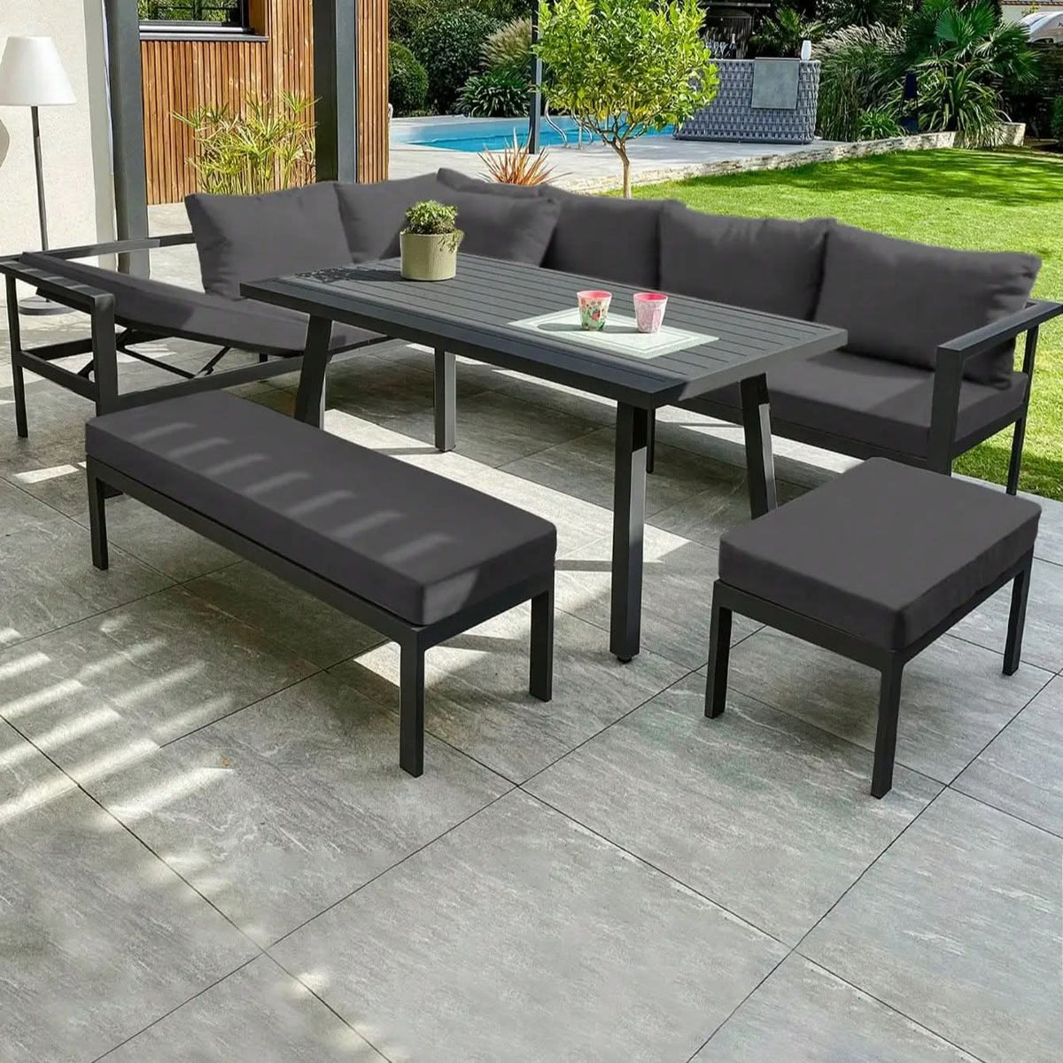 PALMFLOW – Housses de coussin antidérapantes pour la protection des meubles de jardin