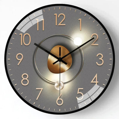 QuietAura Clock - Wall Clock - Classic Style - Silent Timekeeping