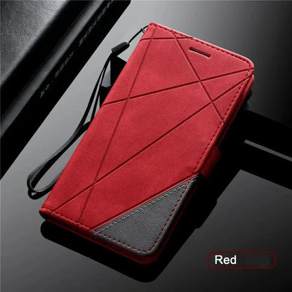 Magnetic Flip Wallet Case for Samsung Galaxy A Series — Premium PU Leather with Card Slots & Secure Closure