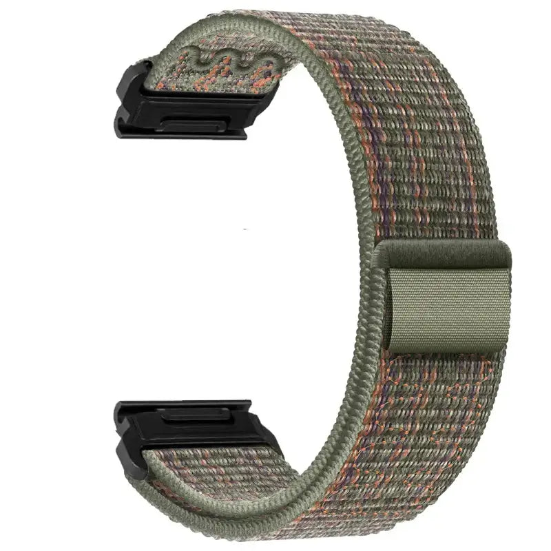 Adjustable Nylon Hook-and-Loop Smartwatch Band – Breathable Sports Strap for Fitness Tracking