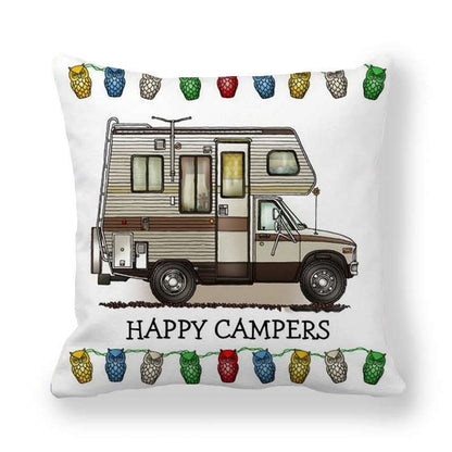 CAMPERLIVA – Housse de coussin de camping hibou pour une décoration extérieure douillette