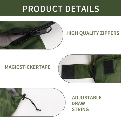 Prêt à l'aventure | Sac de couchage imperméable ultraléger pour toutes les saisons | Conception compacte pour le confort en plein air